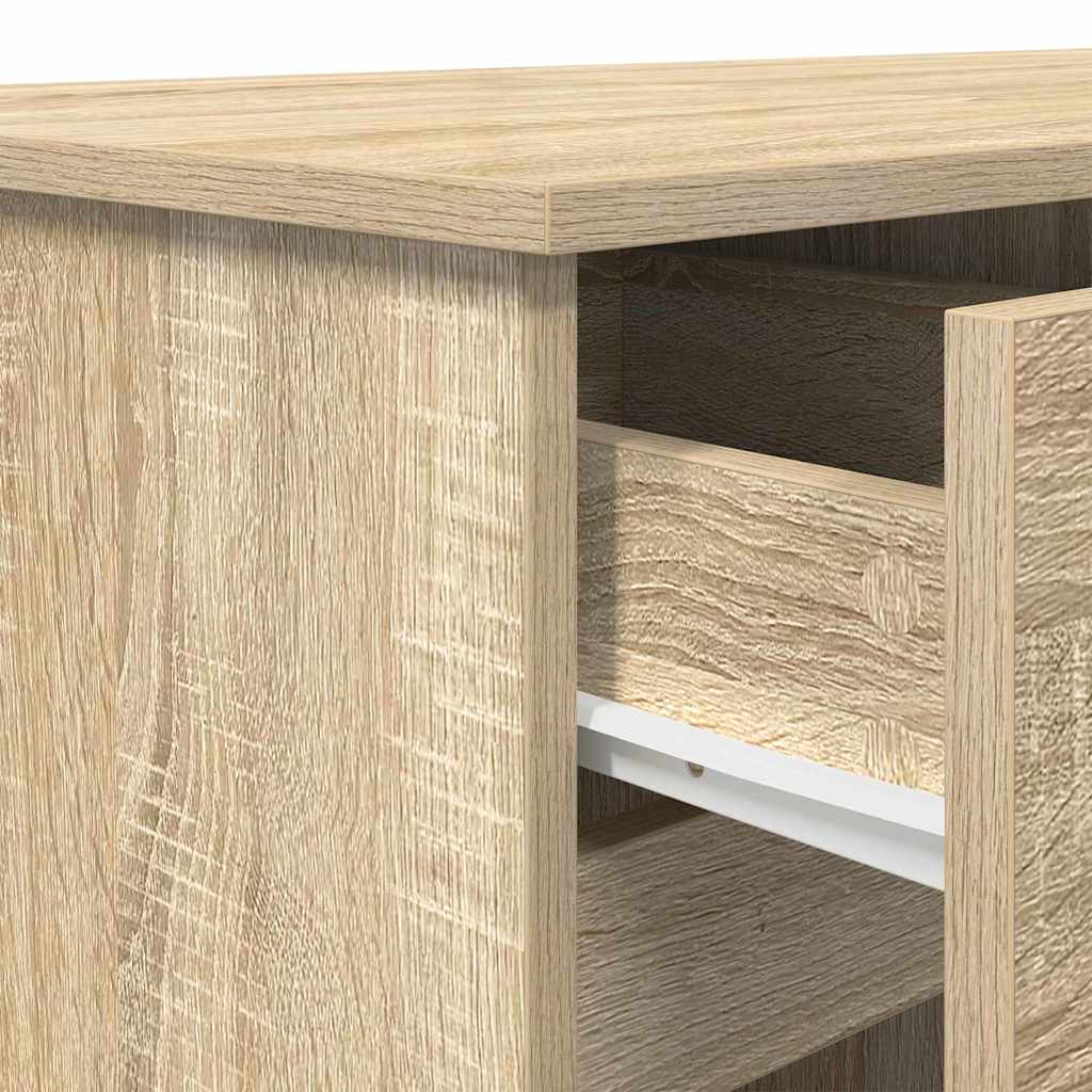Scrivania rovere sonoma 140 x 49 x 76 cm Legno multistrato
