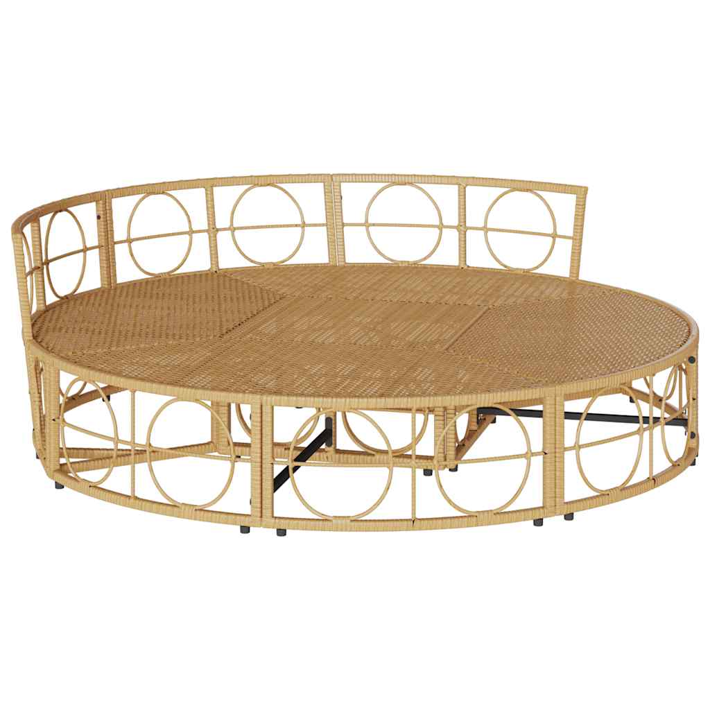 Lettino Prendisole Esterno senza Tetto in Polyrattan - homemem39