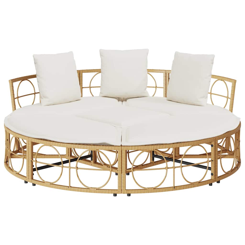 Lettino Prendisole Esterno senza Tetto in Polyrattan - homemem39