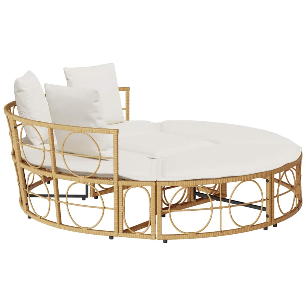 Lettino Prendisole Esterno senza Tetto in Polyrattan - homemem39