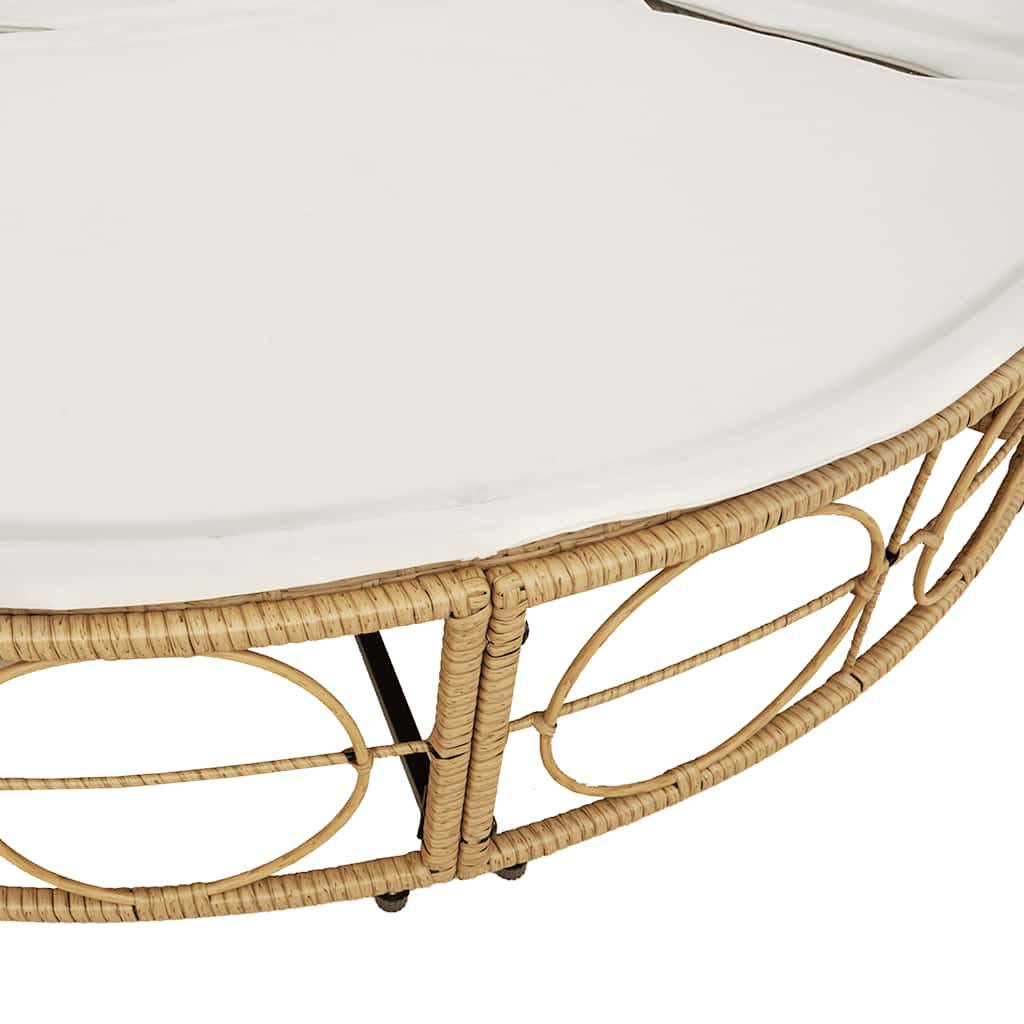 Lettino Prendisole Esterno senza Tetto in Polyrattan - homemem39