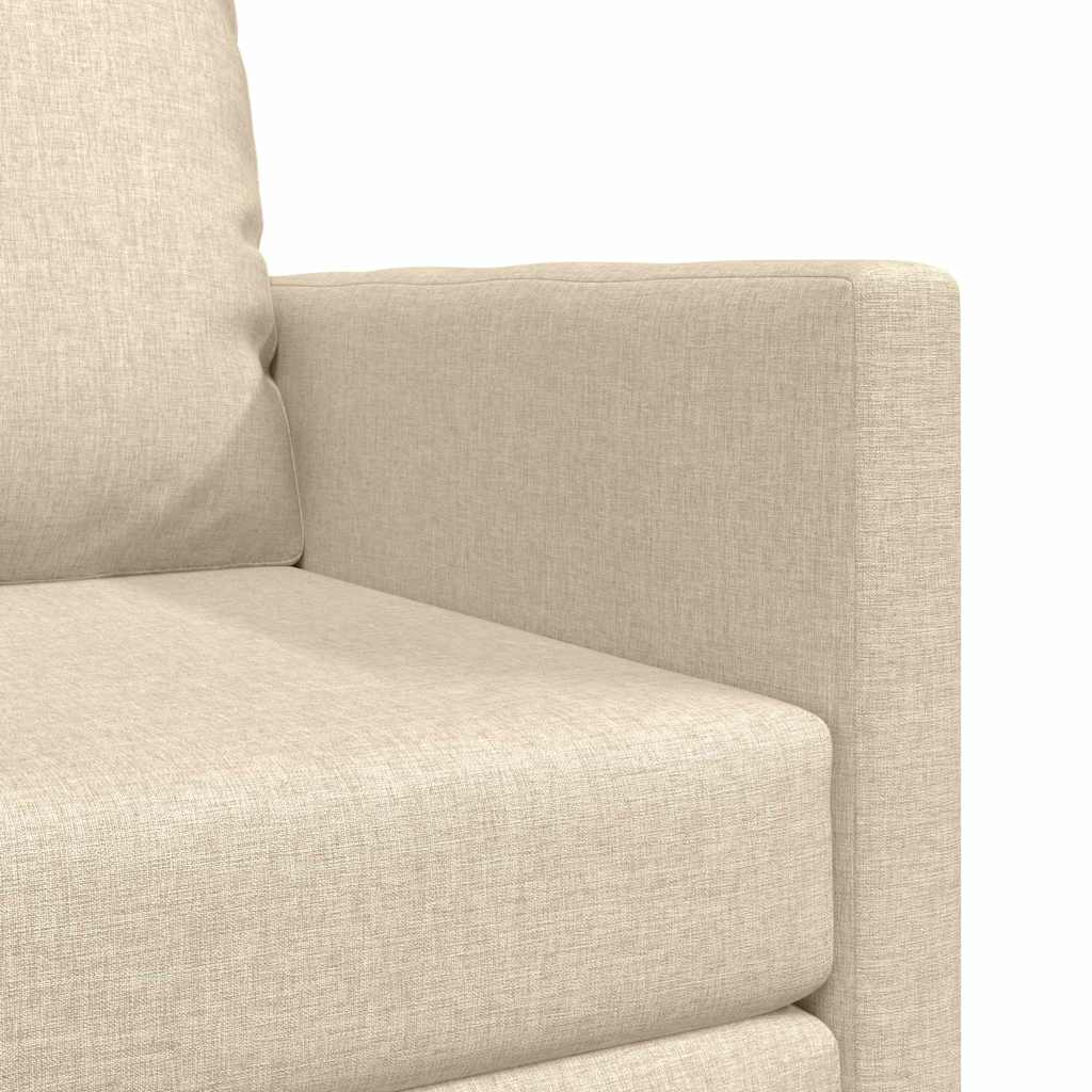 Divano Letto con cuscino Crema 74 x 77 x 81 cm Tessuto