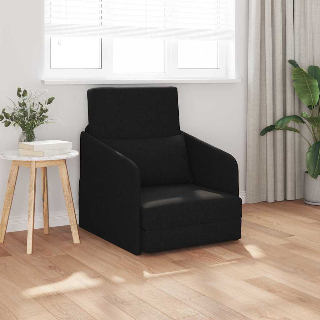 Divano letto Nero 65 x 80 x 83 cm Tessuto