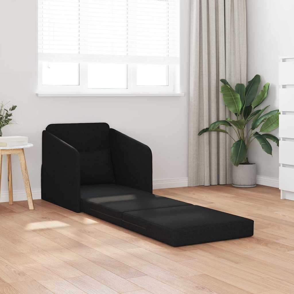 Divano letto Nero 65 x 80 x 83 cm Tessuto