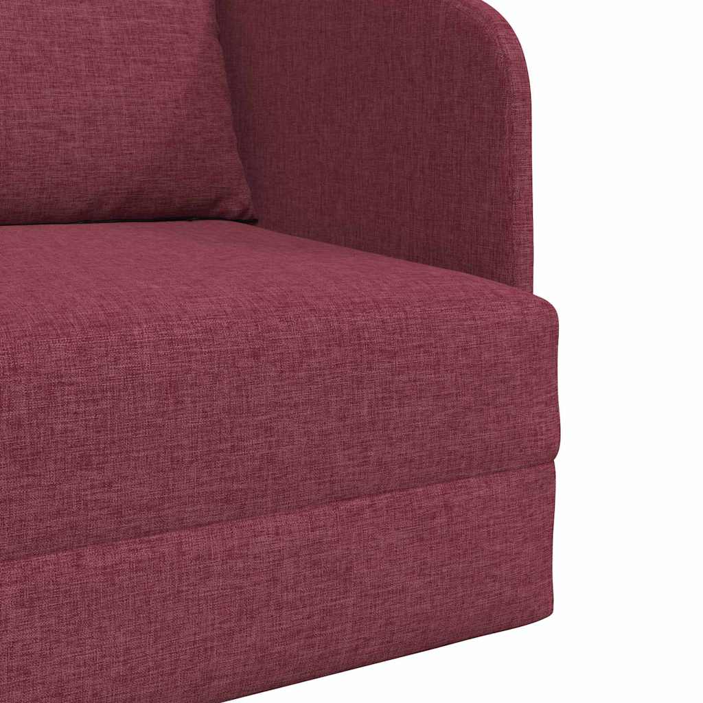 Divano letto Rosso vino 65 x 80 x 83 cm Tessuto