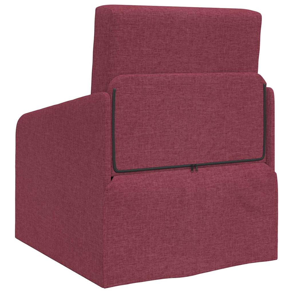 Divano letto Rosso vino 65 x 80 x 83 cm Tessuto