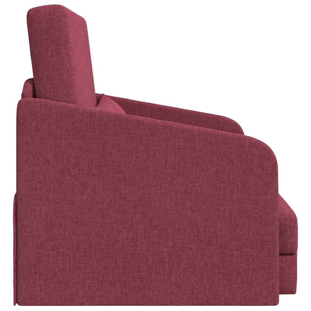 Divano letto Rosso vino 65 x 80 x 83 cm Tessuto