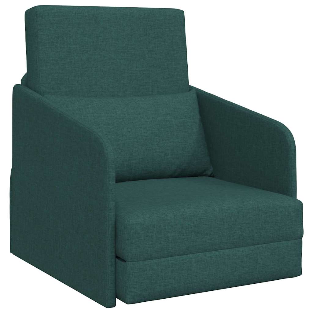 Divano letto Verde scuro 65 x 80 x 83 cm Tessuto