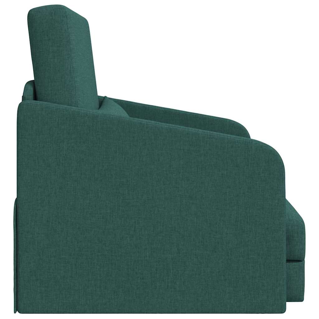 Divano letto Verde scuro 65 x 80 x 83 cm Tessuto