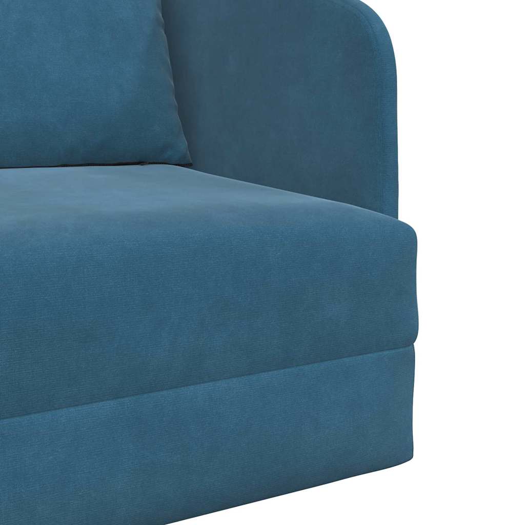 Divano letto Blu 65 x 80 x 83 cm Velluto