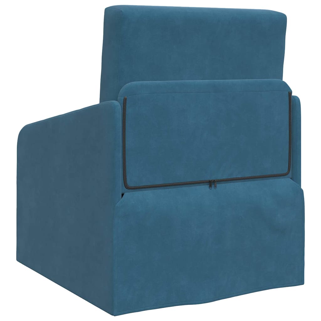 Divano letto Blu 65 x 80 x 83 cm Velluto