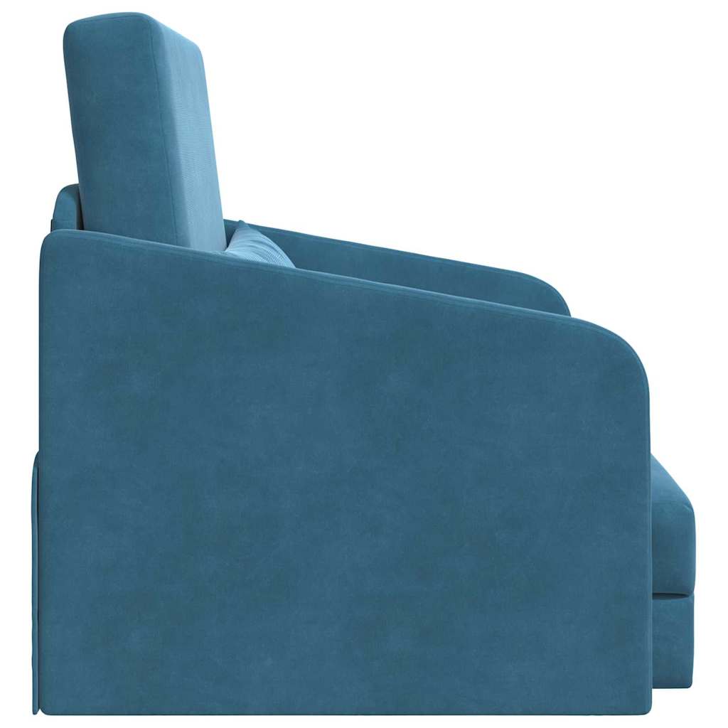 Divano letto Blu 65 x 80 x 83 cm Velluto