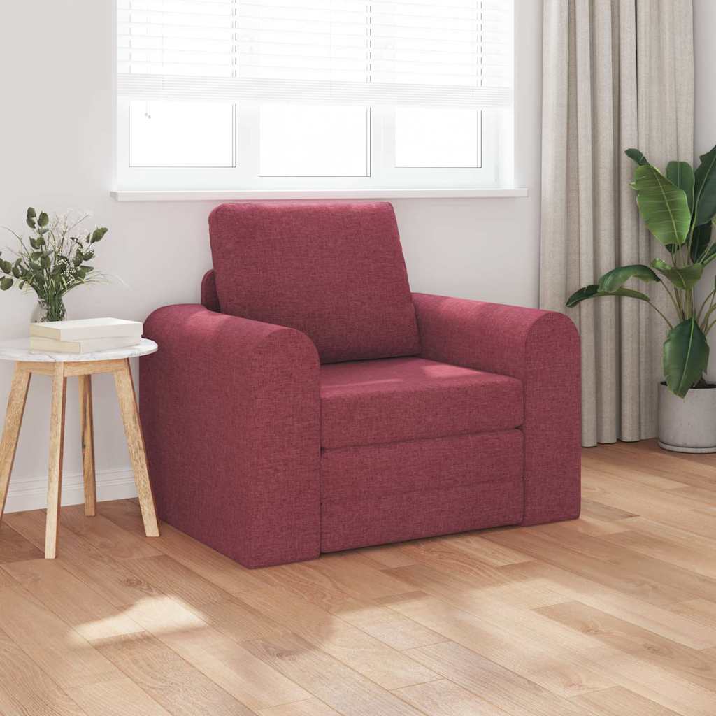 Divano letto Rosso vino 98 x 71 x 83 cm Tessuto