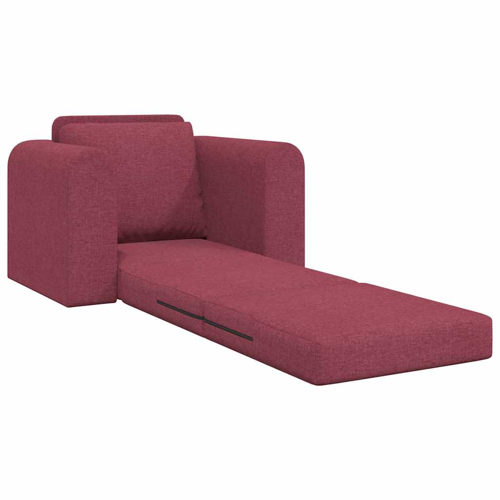 Divano letto Rosso vino 98 x 71 x 83 cm Tessuto