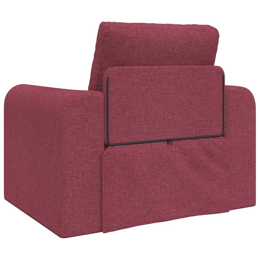 Divano letto Rosso vino 98 x 71 x 83 cm Tessuto