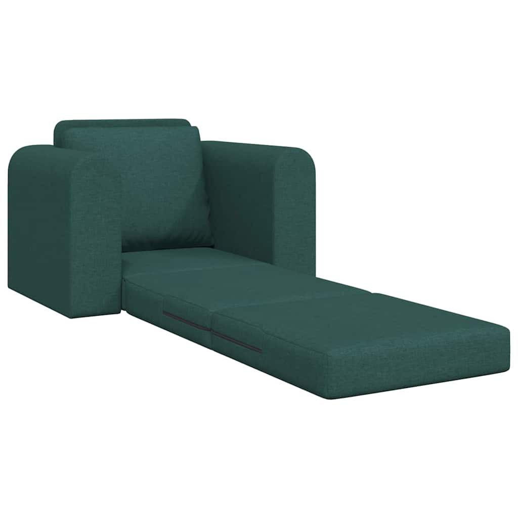 Divano letto Verde scuro 98 x 71 x 83 cm Tessuto