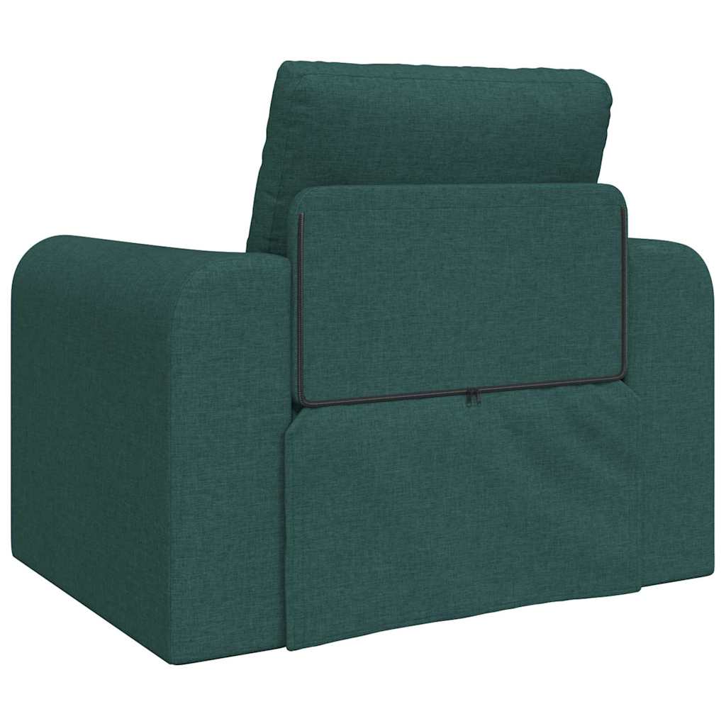 Divano letto Verde scuro 98 x 71 x 83 cm Tessuto