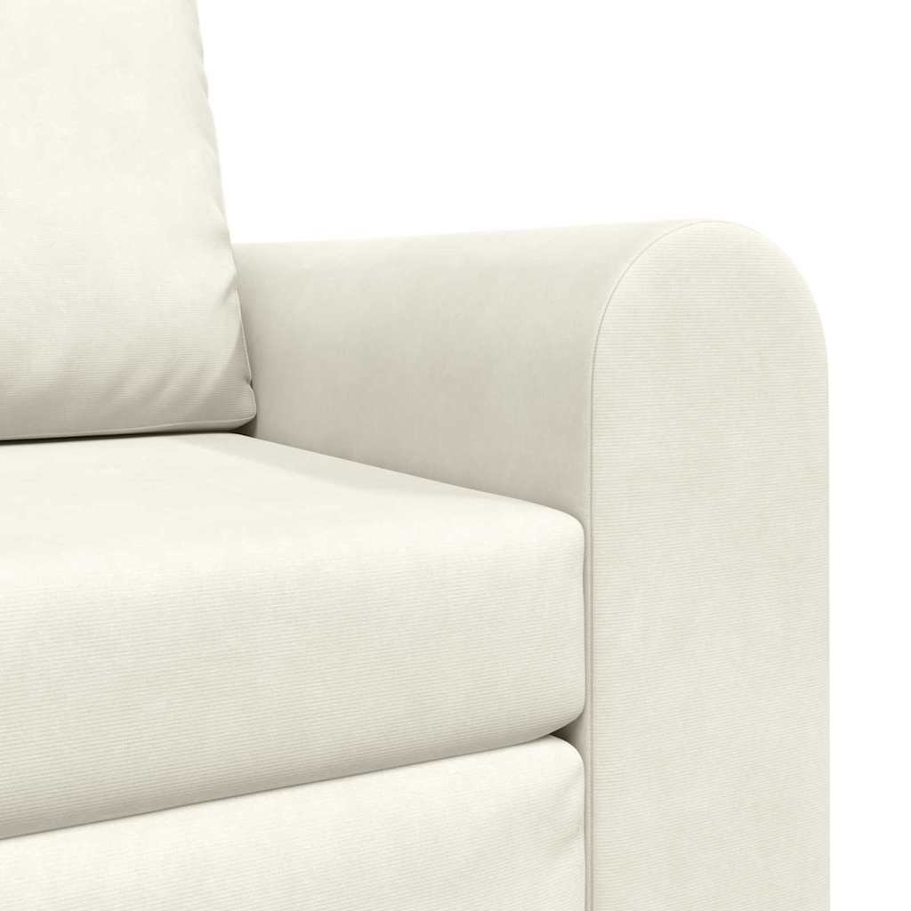 Divano letto Crema 98 x 71 x 83 cm Velluto