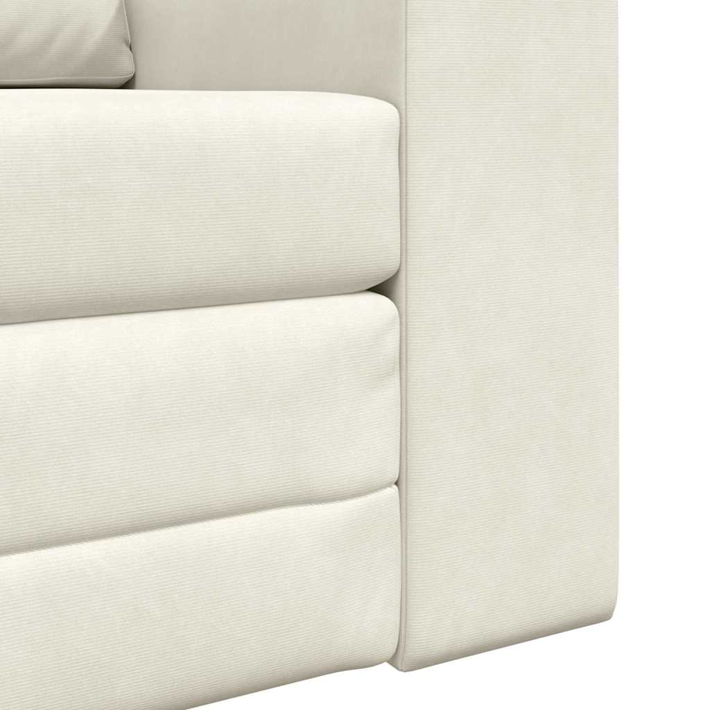 Divano letto Crema 98 x 71 x 83 cm Velluto