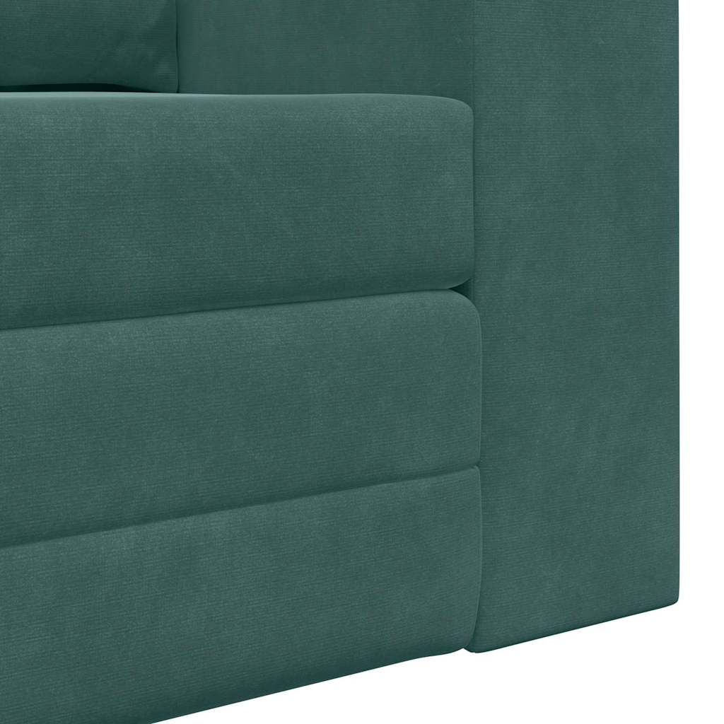 Divano letto Verde scuro 148 x 71 x 83 cm Velluto