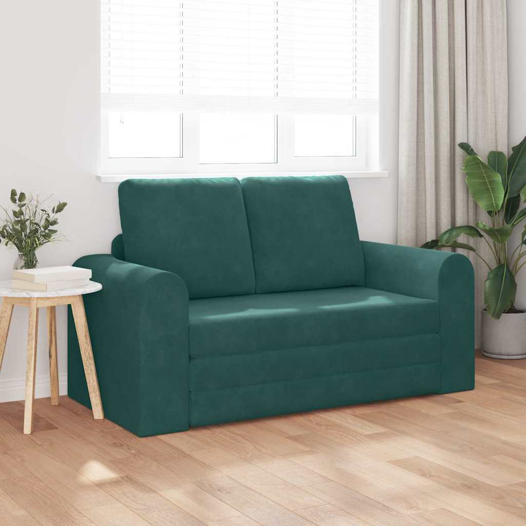 Divano letto Verde scuro 148 x 71 x 83 cm Velluto