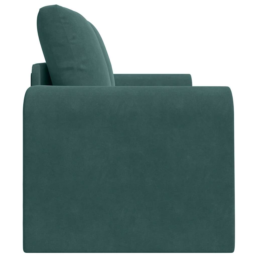 Divano letto Verde scuro 148 x 71 x 83 cm Velluto