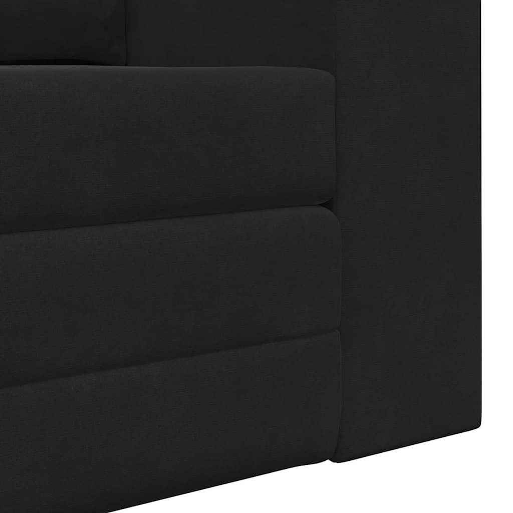 Divano letto 60cm Nero Velluto