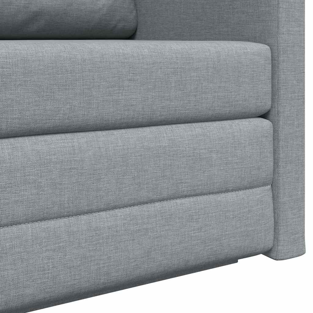 Divano letto Grigio chiaro 124 x 71 x 78 cm Tessuto - homemem39