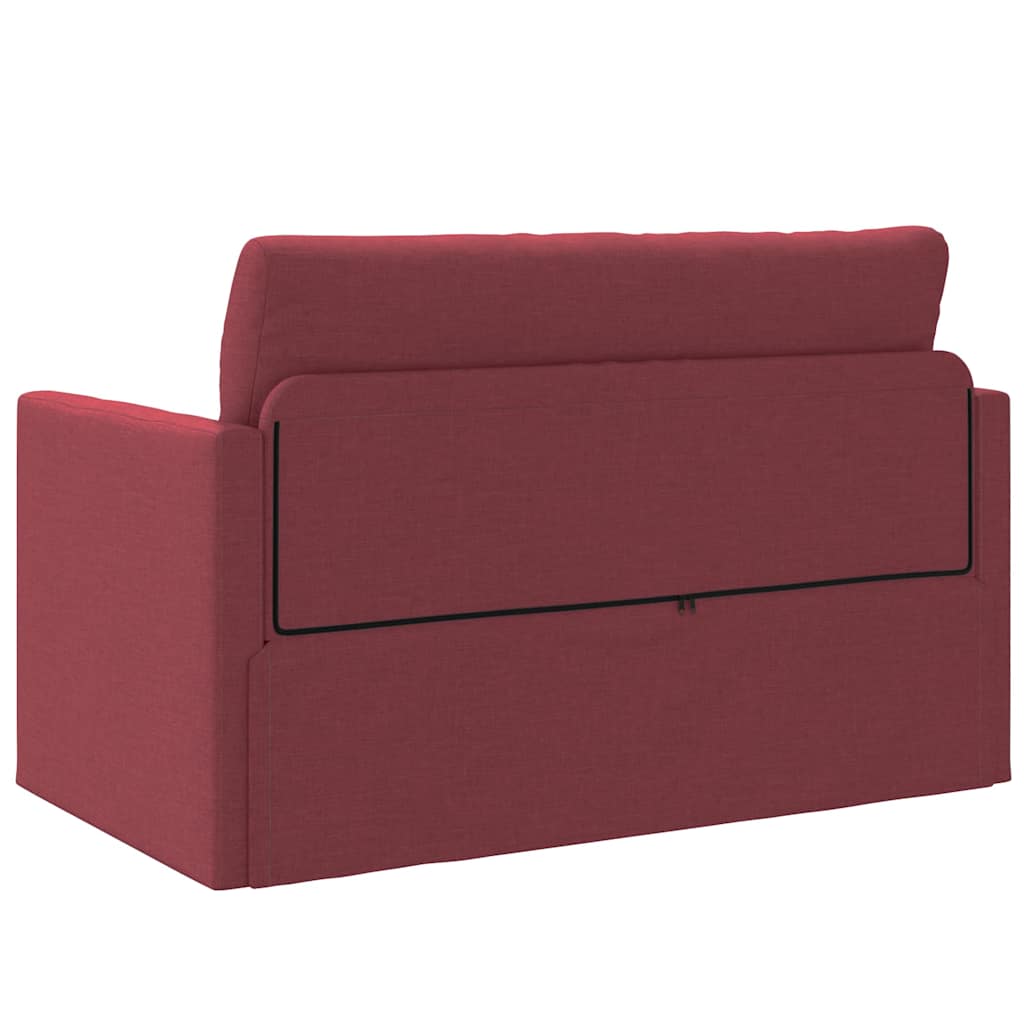 Divano letto Rosso Vino 124 x 71 x 78 cm Tessuto
