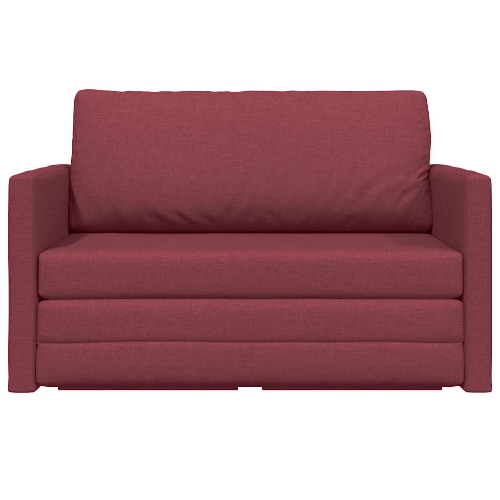 Divano letto Rosso Vino 124 x 71 x 78 cm Tessuto