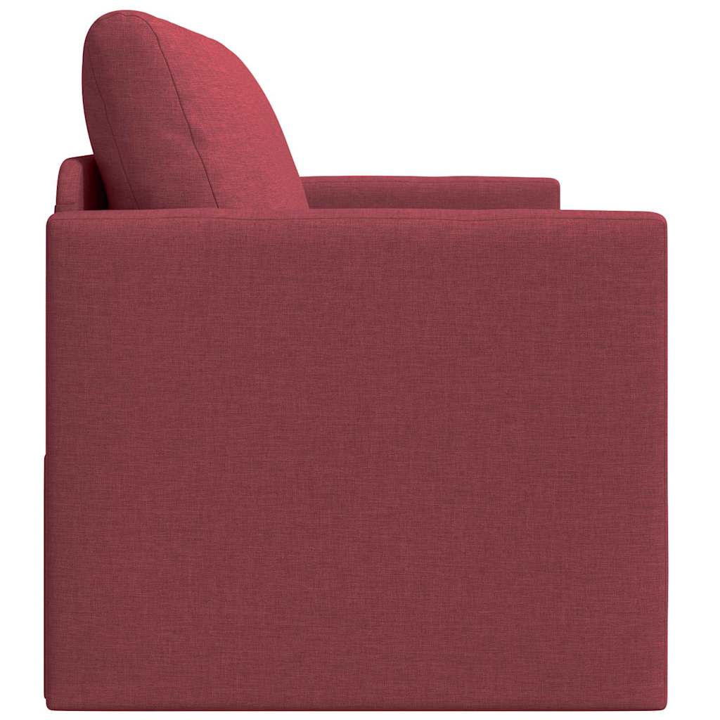 Divano letto Rosso Vino 124 x 71 x 78 cm Tessuto