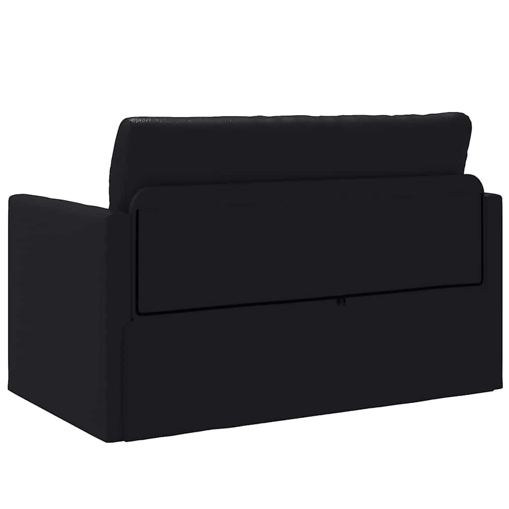 Divano letto Nero 124 x 71 x 78 cm Pelle Artificiale