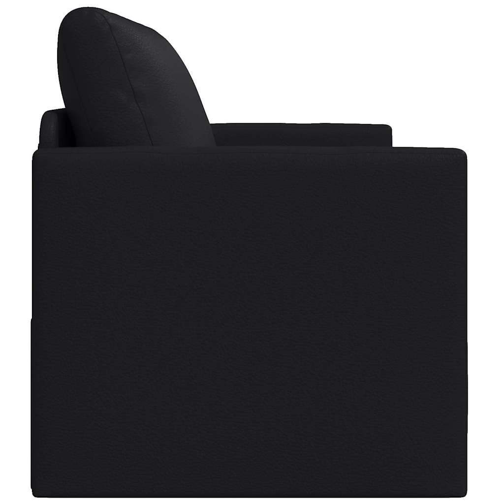 Divano letto Nero 124 x 71 x 78 cm Pelle Artificiale