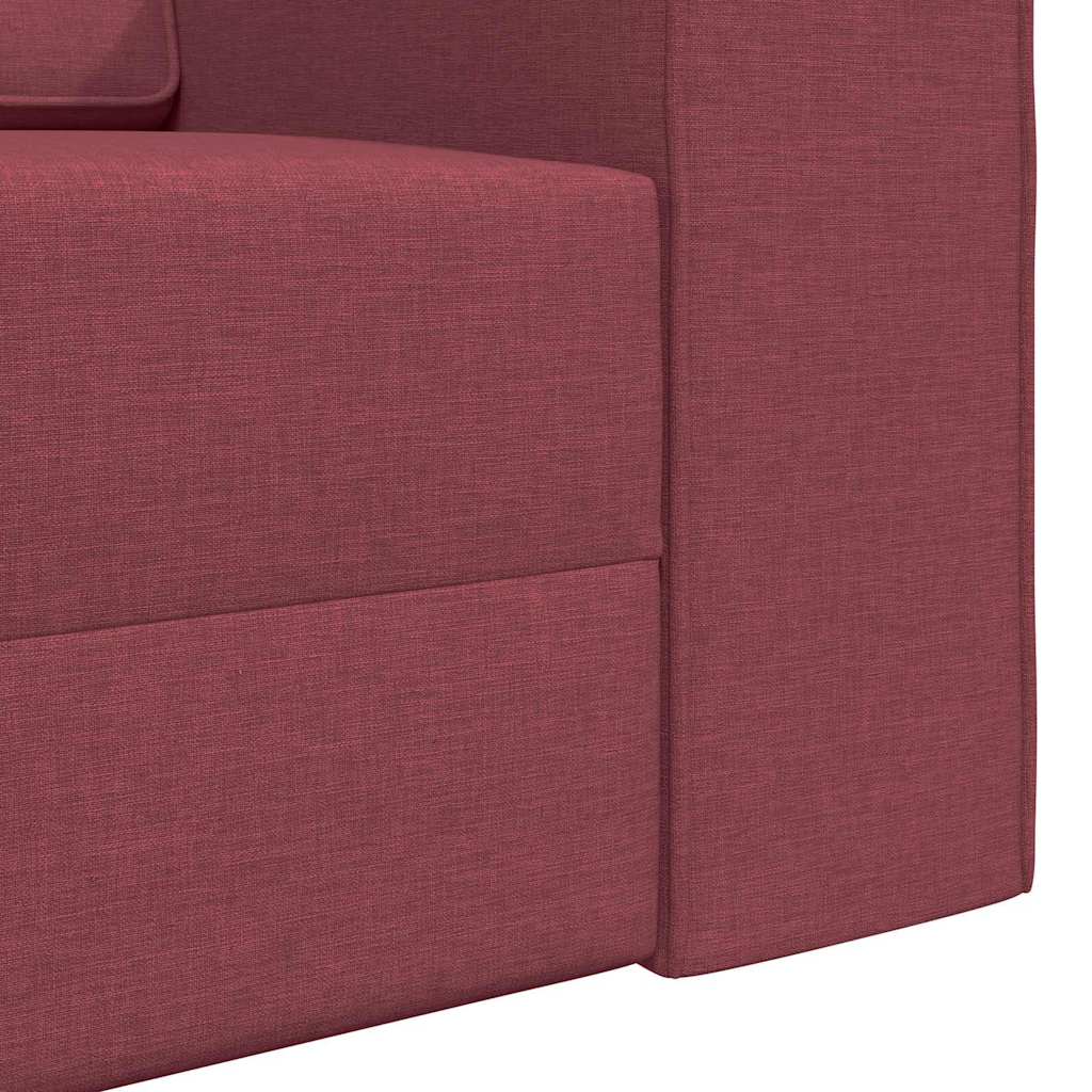 Divano Letto Rosso vino 245 x 78 x 77 cm Tessuto