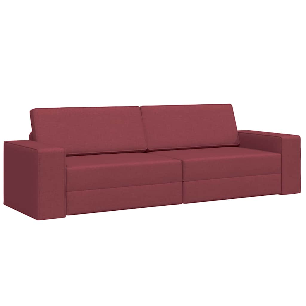 Divano Letto Rosso vino 245 x 78 x 77 cm Tessuto