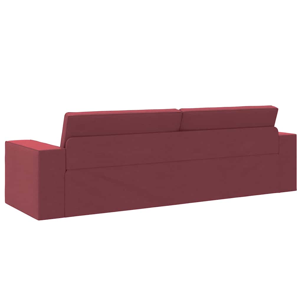 Divano Letto Rosso vino 245 x 78 x 77 cm Tessuto