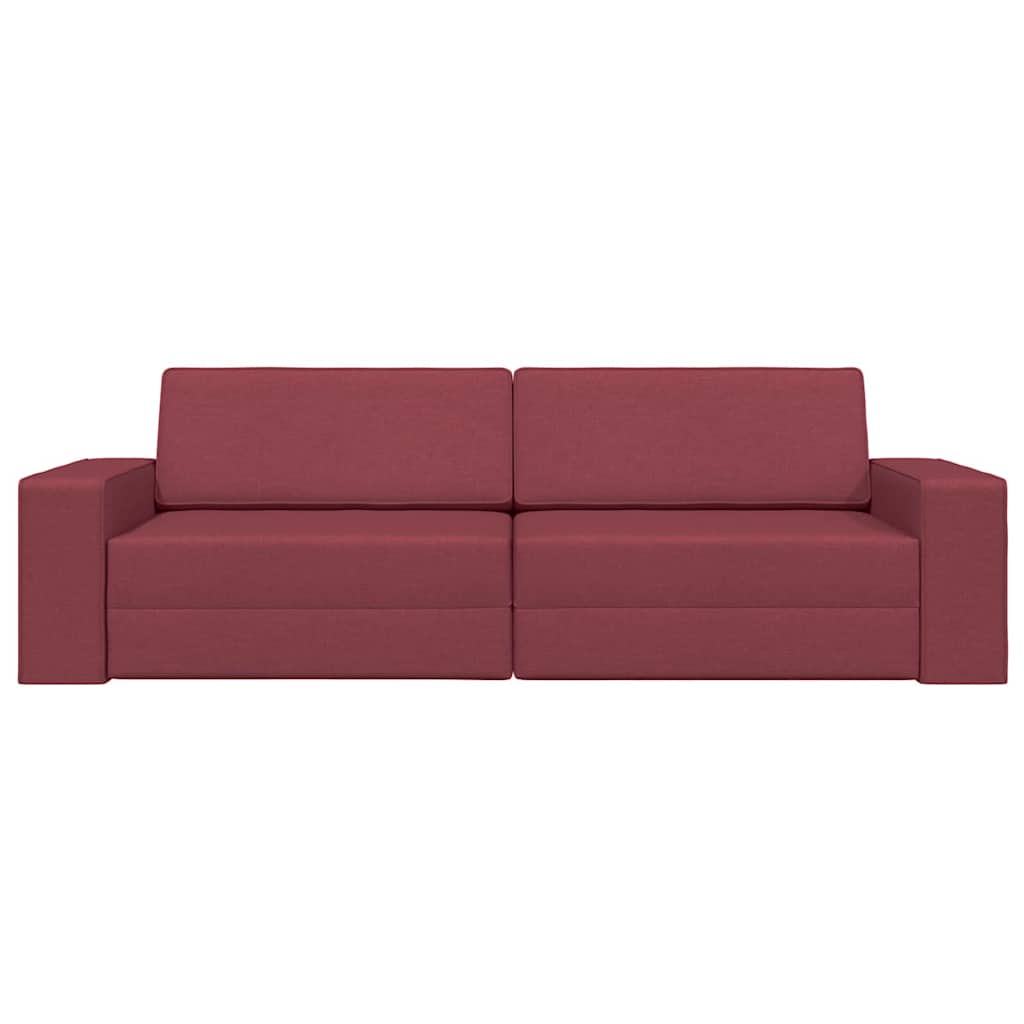 Divano Letto Rosso vino 245 x 78 x 77 cm Tessuto