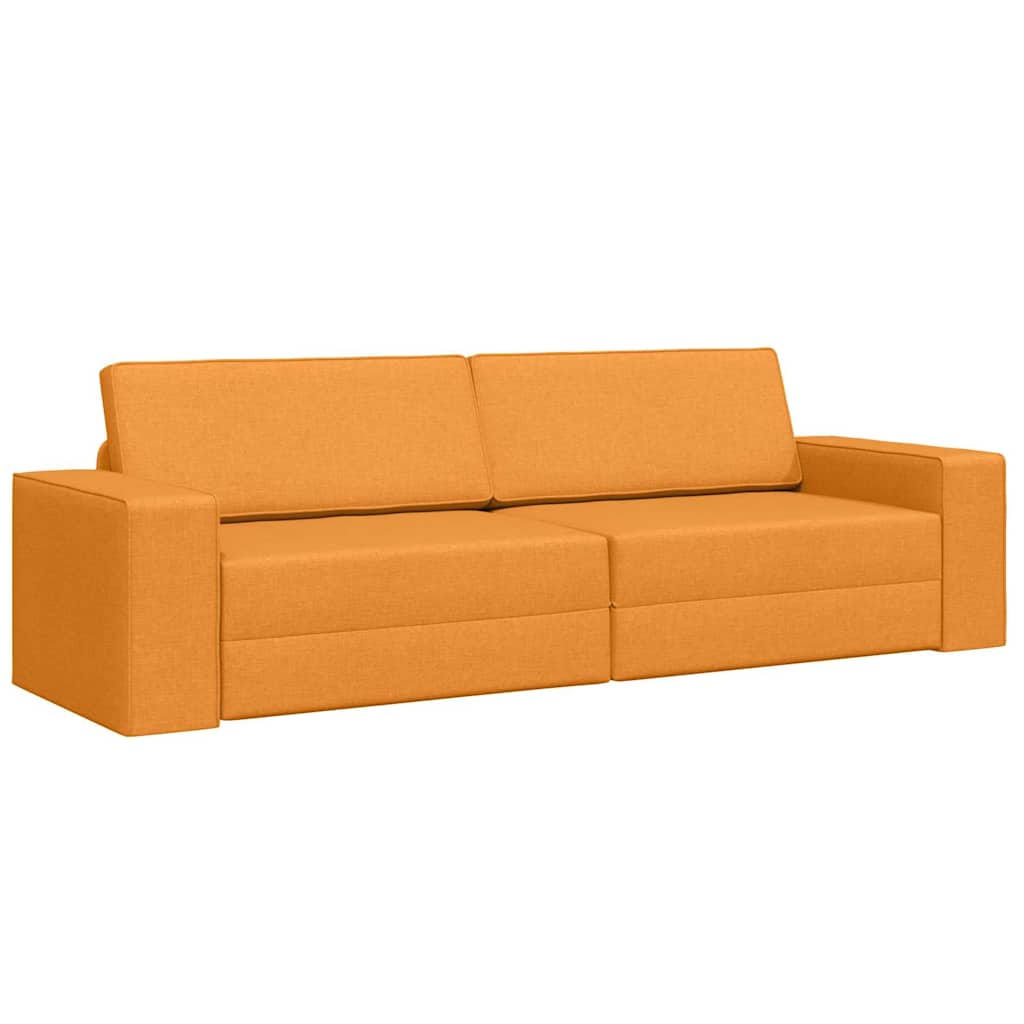 Divano Letto Giallo scuro 245 x 78 x 77 cm Tessuto