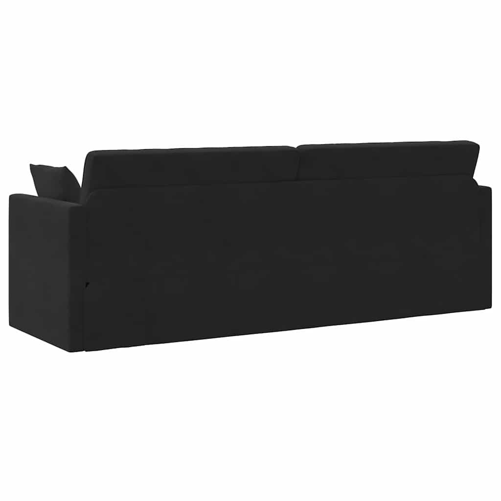 Divano Letto Nero 213 x 76 x 77 cm Velluto
