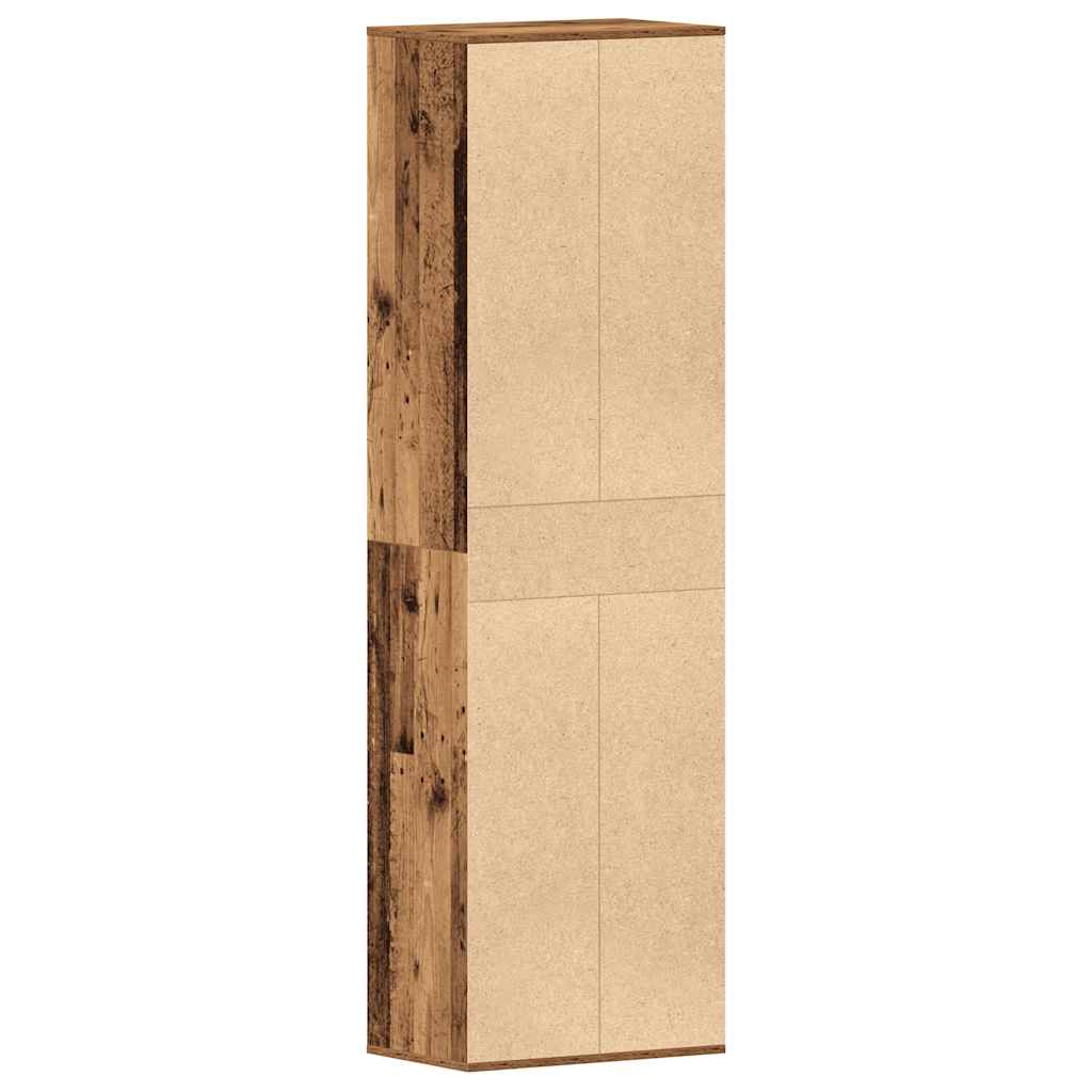 Scarpiera Legno Antico 54x34x183 cm in Legno Multistrato - homemem39