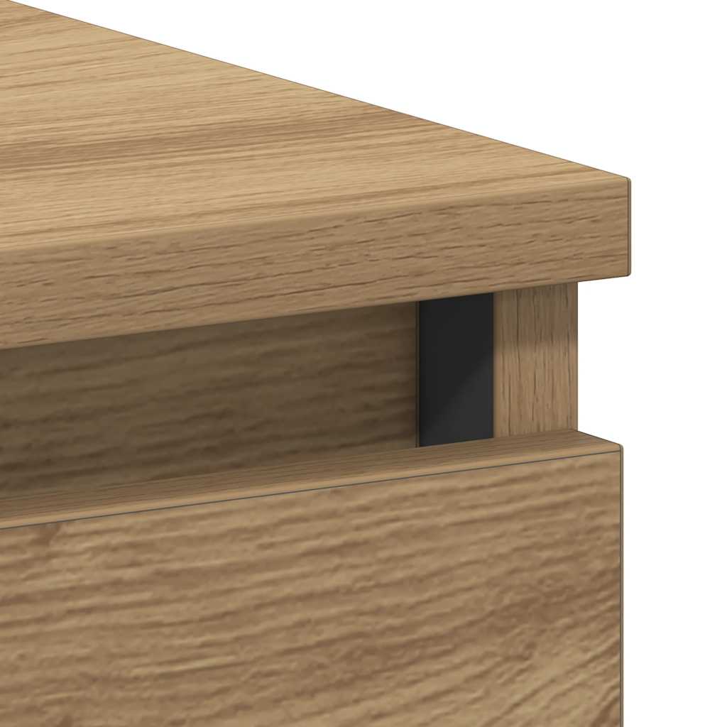 Scrivania Rovere Artigianale 90x45x76 cm in Legno Multistrato - homemem39