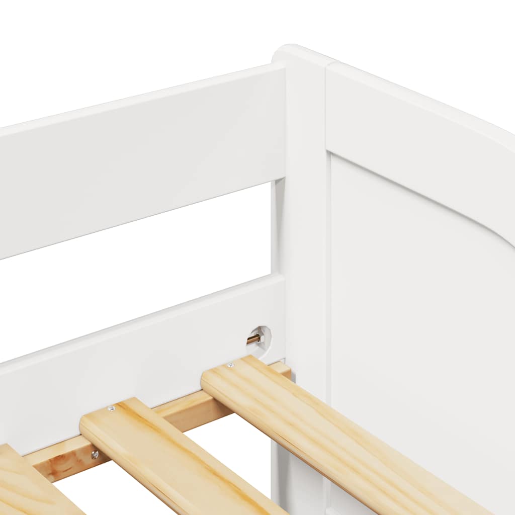 Lettino con Rotelle senza Materasso IRUN Bianco 90x200 cm