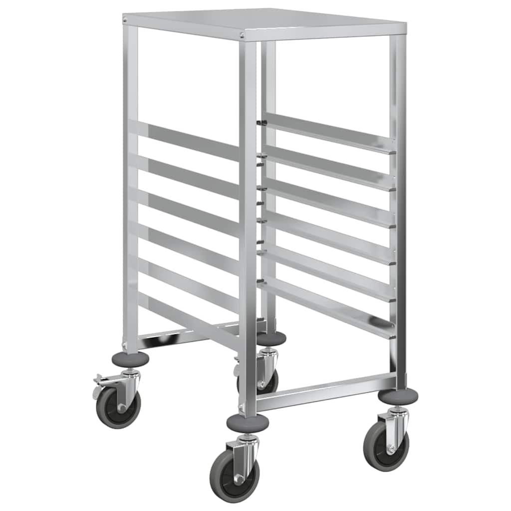 Carrello Portateglie con 6 GN Contenitori 39x55x87 cm - homemem39