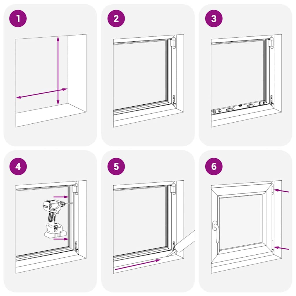 Finestra da cantina "RISOR" 50x50 cm anta ribalta DIN sinistra bianca