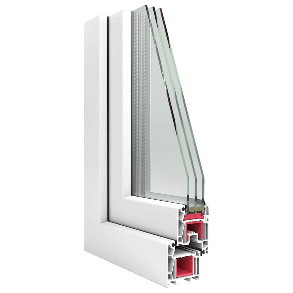 Finestra Seminterrato RISOR 80x40 cm Tilt 3 Vetri Bianco - homemem39