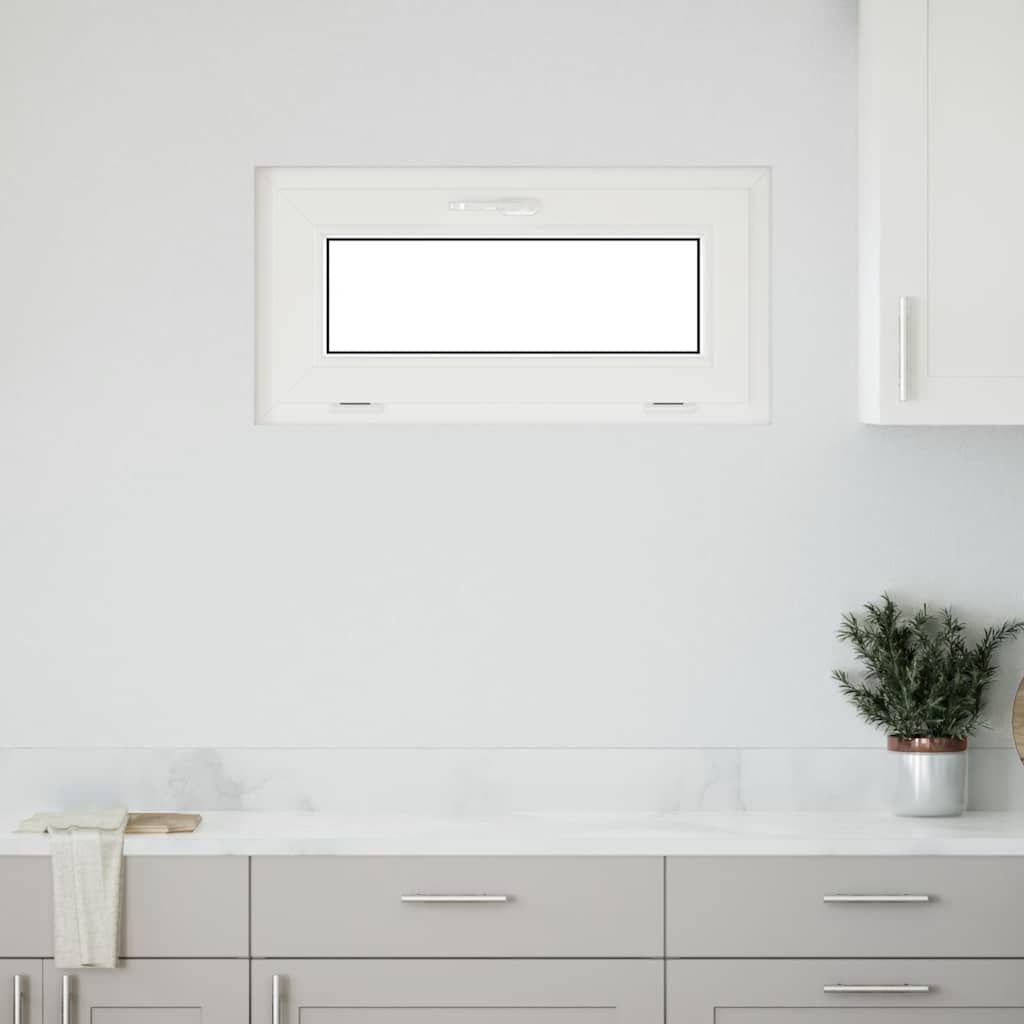 Finestra Seminterrato RISOR 80x40 cm Tilt 3 Vetri Bianco - homemem39