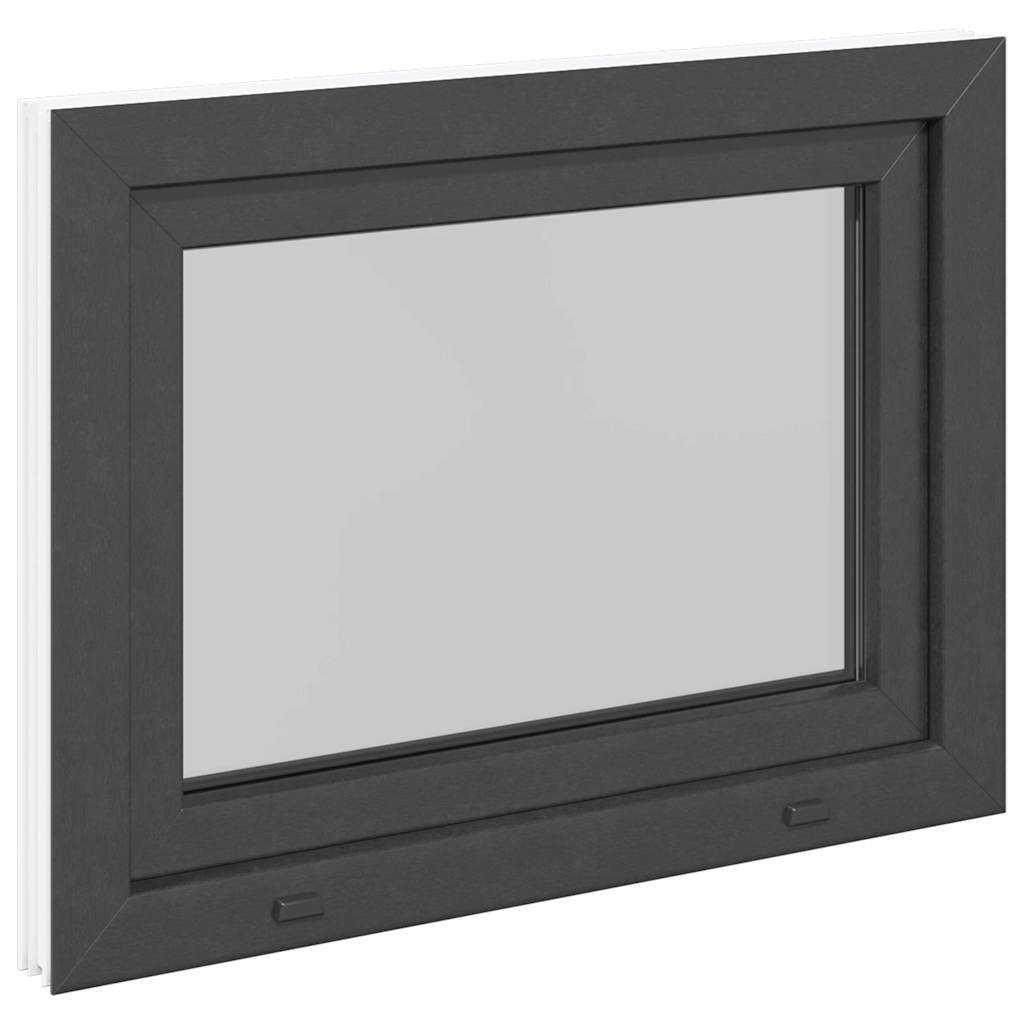 Finestra da cantina "RISOR" 80x60 cm anta-ribalta DIN sinistra antracite - homemem39