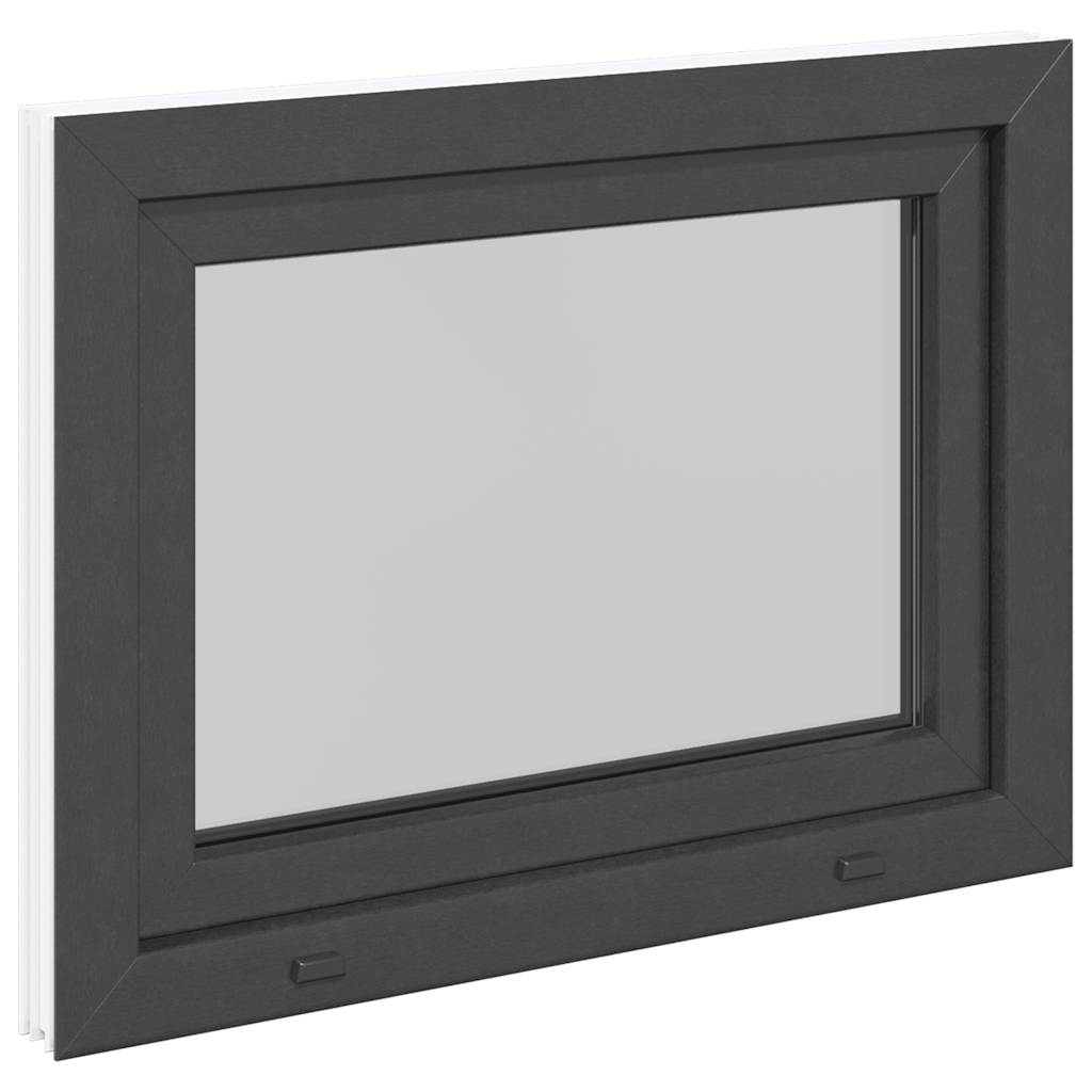 Finestra da cantina "RISOR" 80x70 cm anta-ribalta DIN destra antracite - homemem39