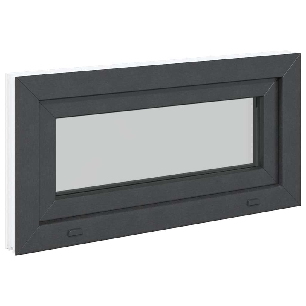 Finestra Seminterrato RISOR 80x40 cm Tilt 3 Vetri Antracite - homemem39