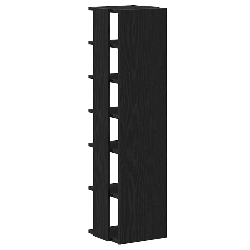 Scarpiere 2 pz Rovere Nero 25x27x102 cm in Legno Multistrato